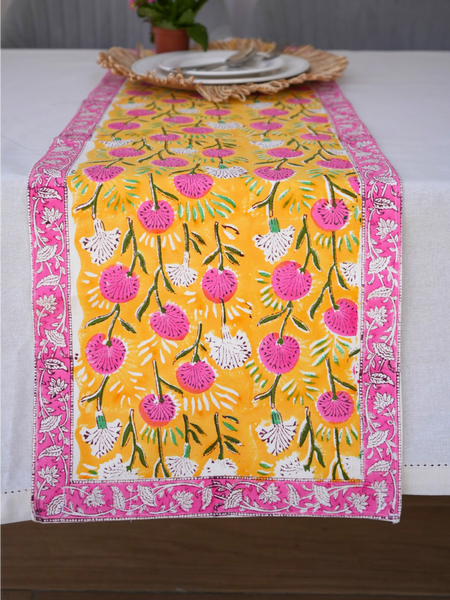 Saffron Bloom Table Runner