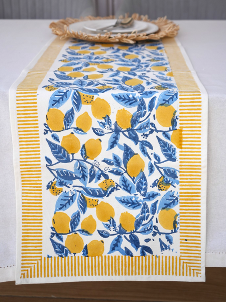 Moon Light Lemon Grove Table runner
