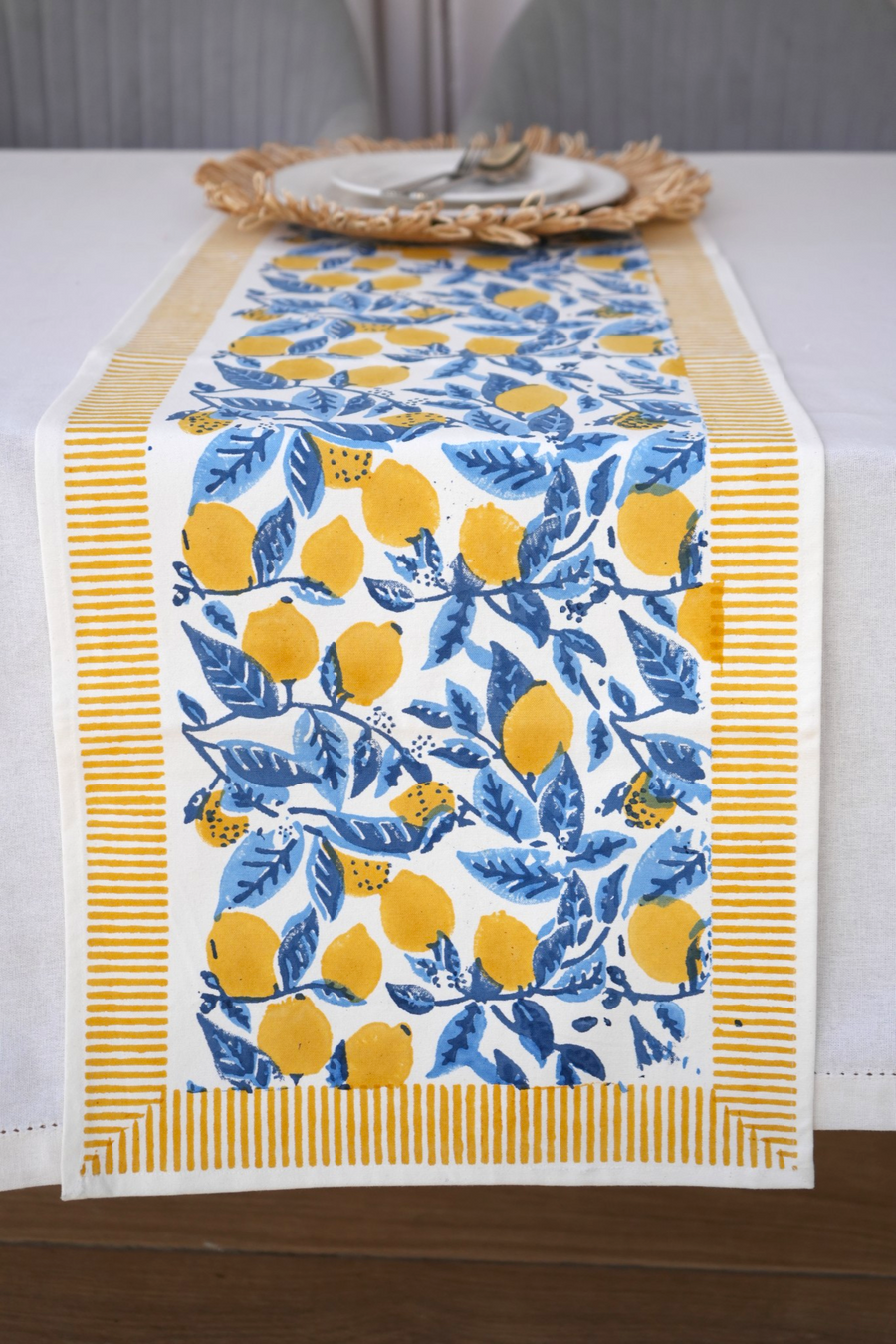 Moon Light Lemon Grove Table runner