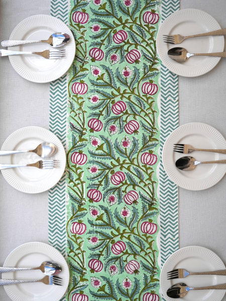 Pomegranate & Sage Vine Table Runner