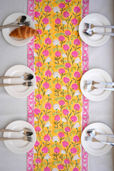 Saffron Bloom Table Runner