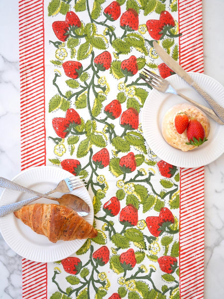 Strawberry feast Table runner