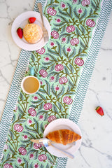 Pomegranate & Sage Vine Table Runner