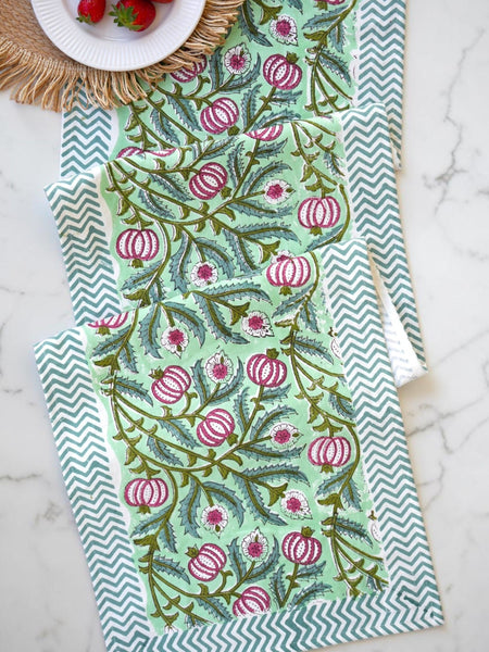 Pomegranate & Sage Vine Table Runner