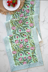 Pomegranate & Sage Vine Table Runner