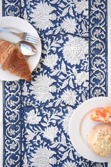 Oriental Flower Garden table runner