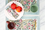 Table Placemat with matching napkin-Christmas Time
