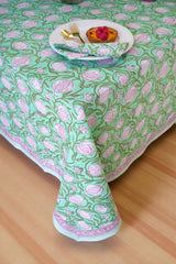 Turquoise Pomegranate Grove Tablecloth
