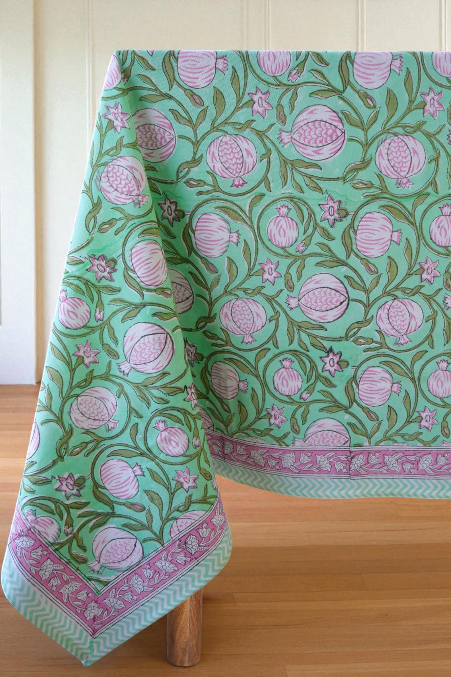 Turquoise Pomegranate Grove Tablecloth
