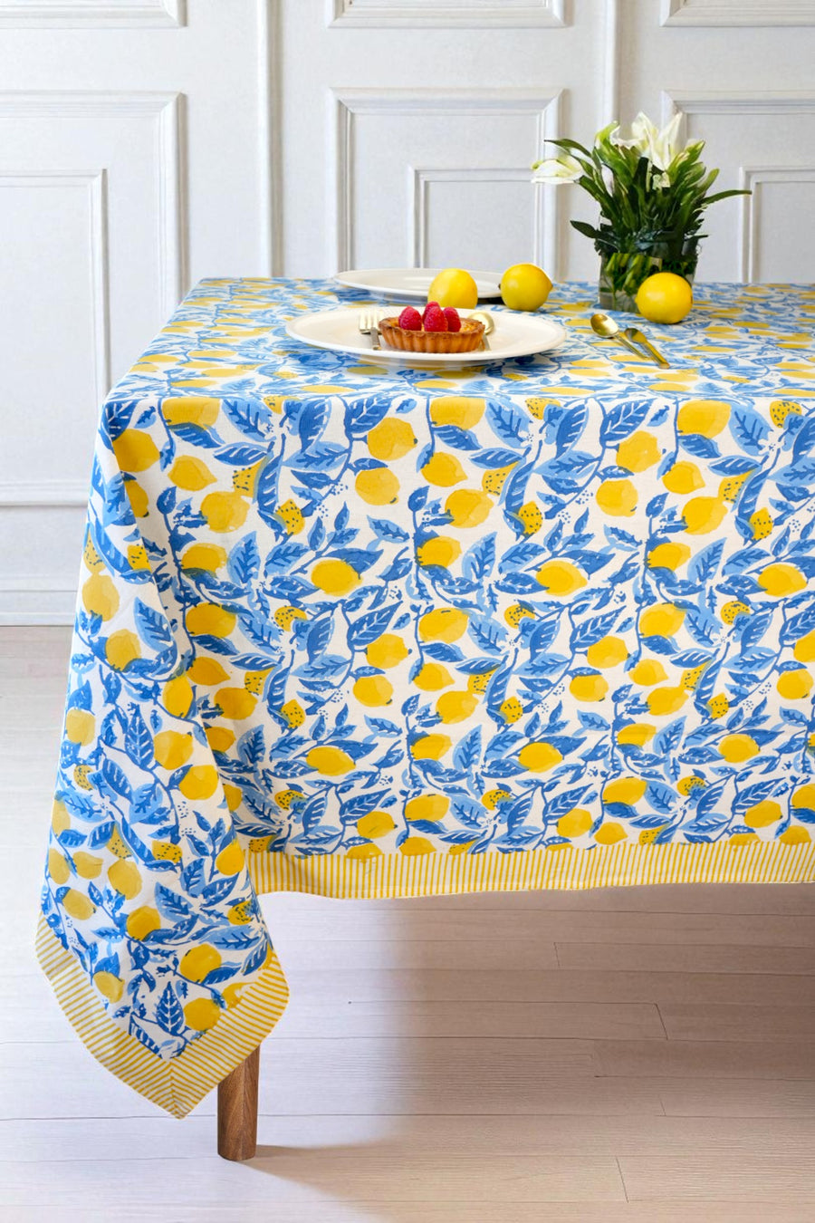 Moolight Lemon Groove Tablecloth
