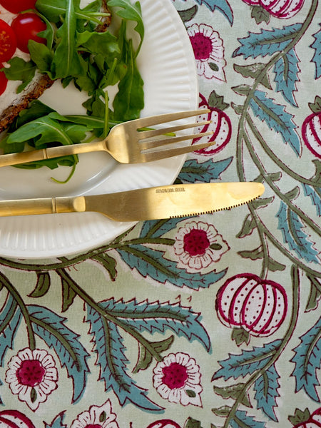 Pomegranate & Sage Vine Tablecloth