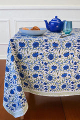 Blue Rose Garden Tablecloth