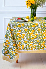 Summer Lemon Groove Tablecloth