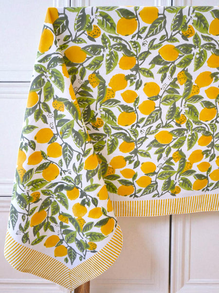 Summer Lemon Groove Tablecloth