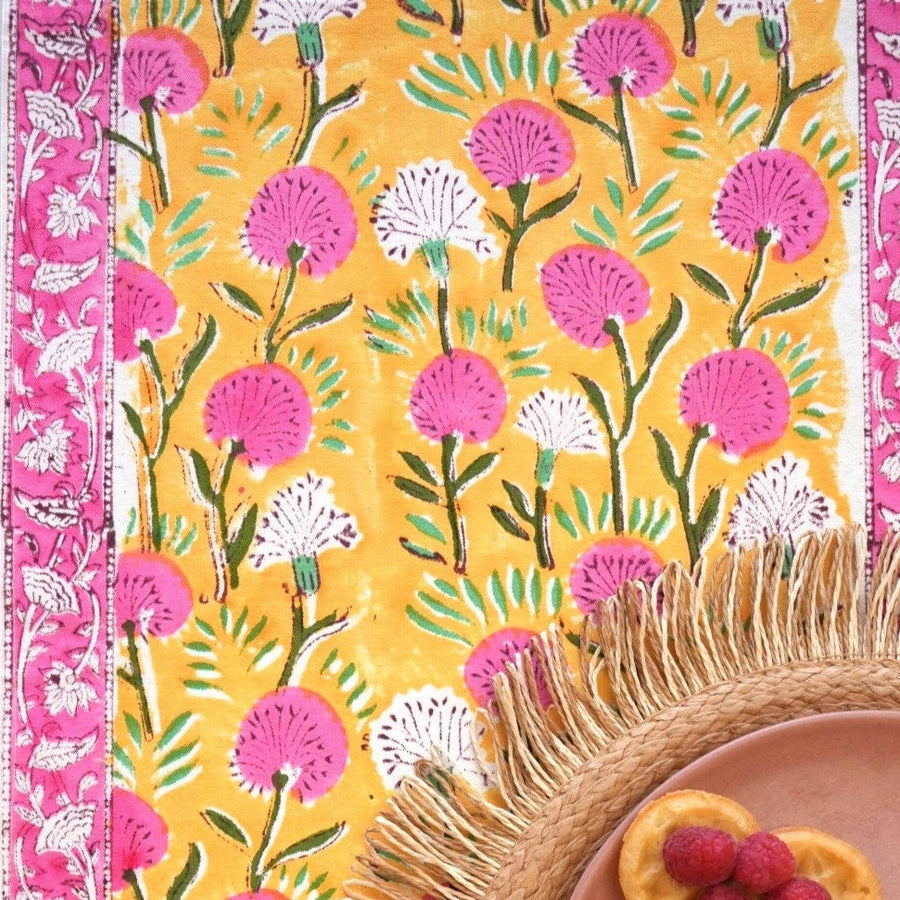 Saffron Bloom Table Runner