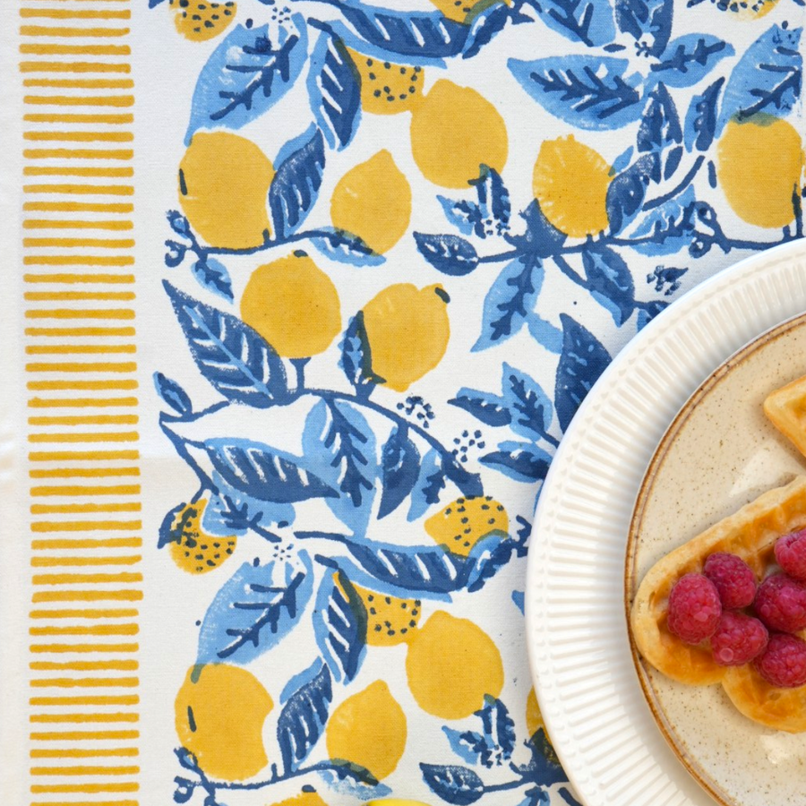Moon Light Lemon Grove Table runner