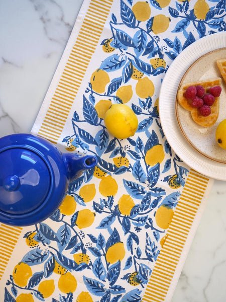 Moon Light Lemon Grove Table runner