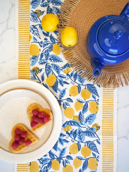 Moon Light Lemon Grove Table runner