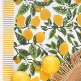 Lemon groove summer table runner