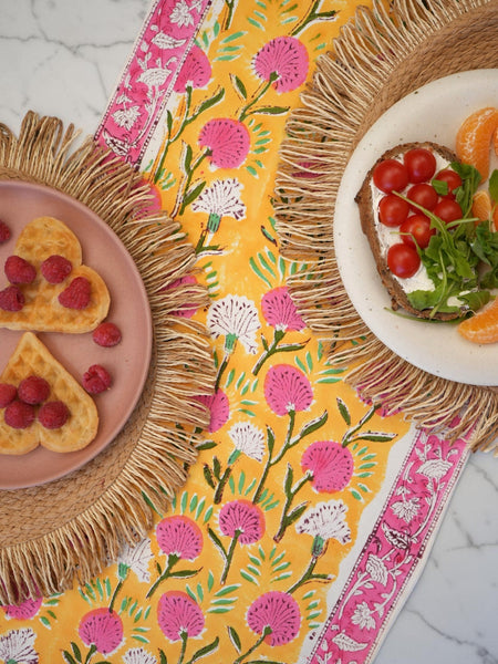 Saffron Bloom Table Runner