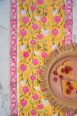 Saffron Bloom Table Runner