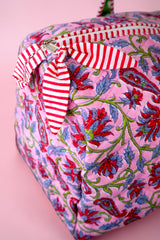 Quilted Duffle Bag-Boho Blush