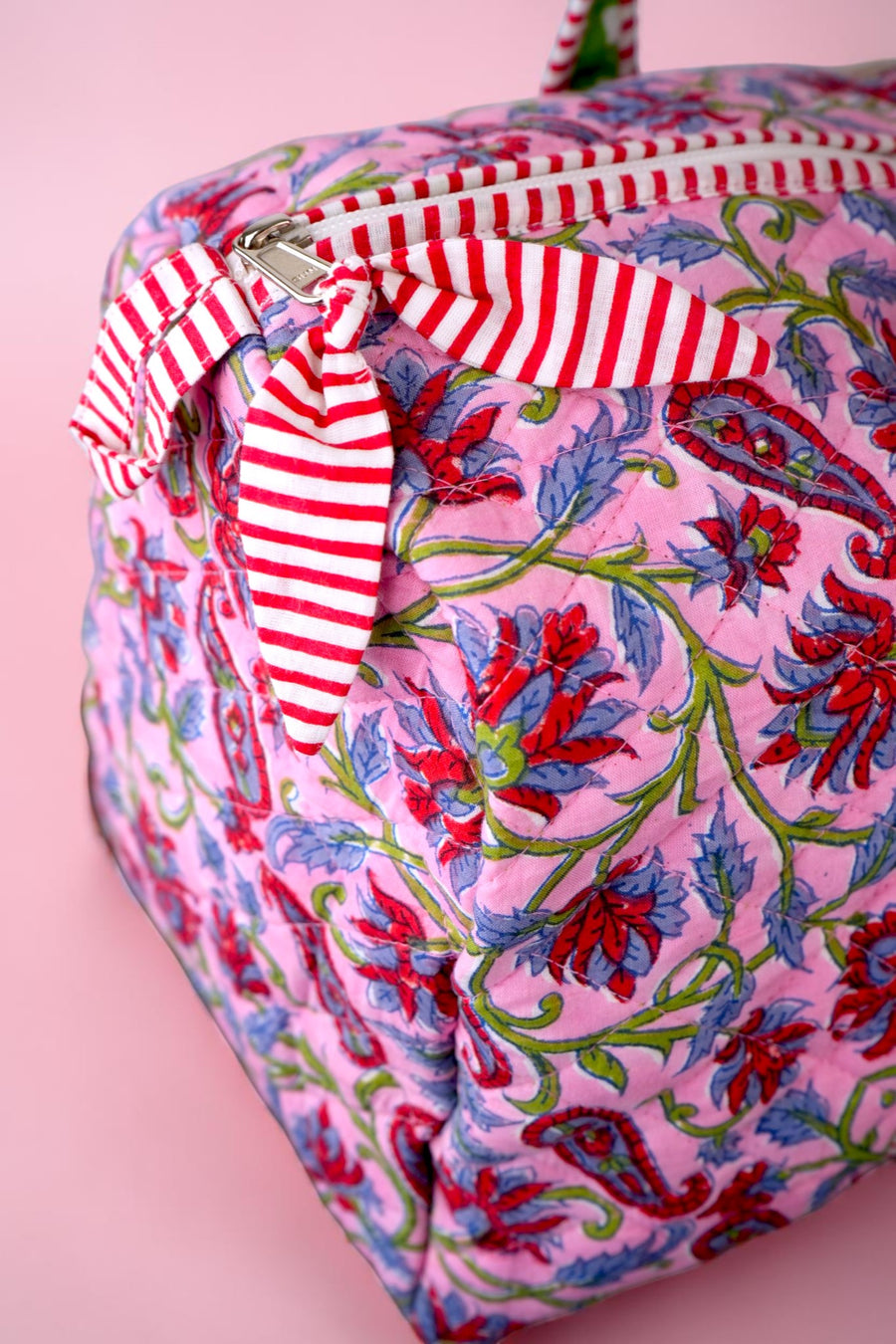 Quilted Duffle Bag-Boho Blush