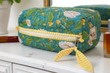 Quilted Pouches in Wildflower Wave