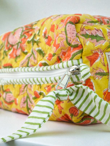 Quilted Pouch in Marigold Morning