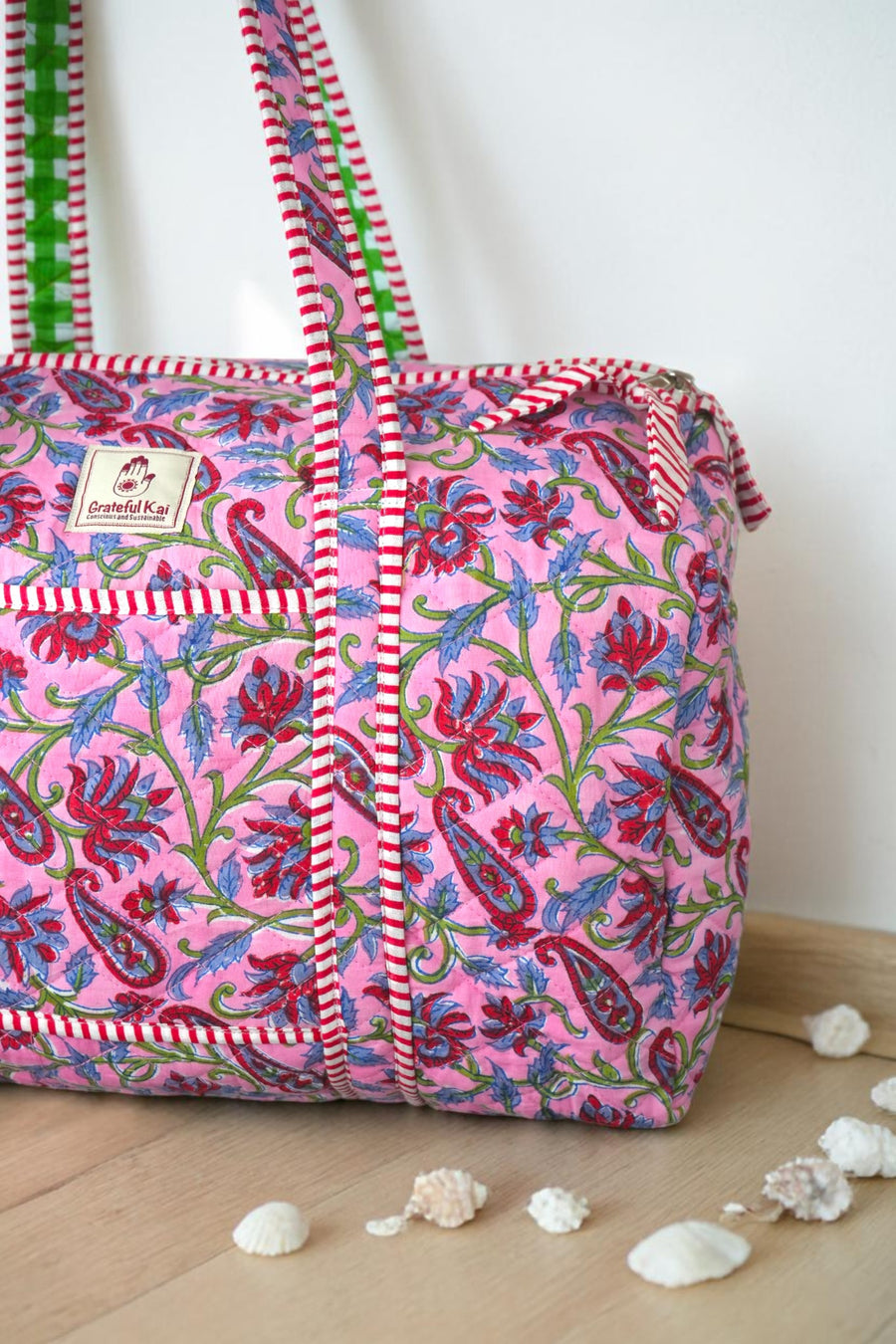Quilted Duffle Bag-Boho Blush