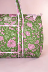 Green candy duffle bag