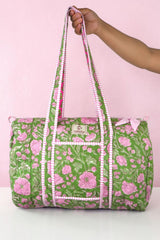 Green candy duffle bag