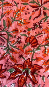 Quilted Pouches in Pink Fiesta Floral