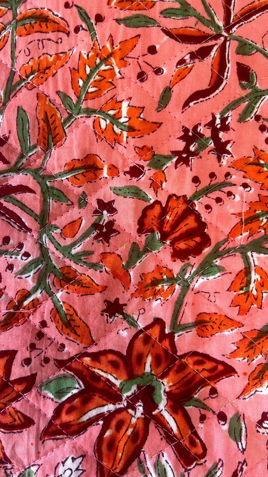 Quilted Pouches in Pink Fiesta Floral
