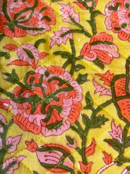 Quilted Pouch in Marigold Morning