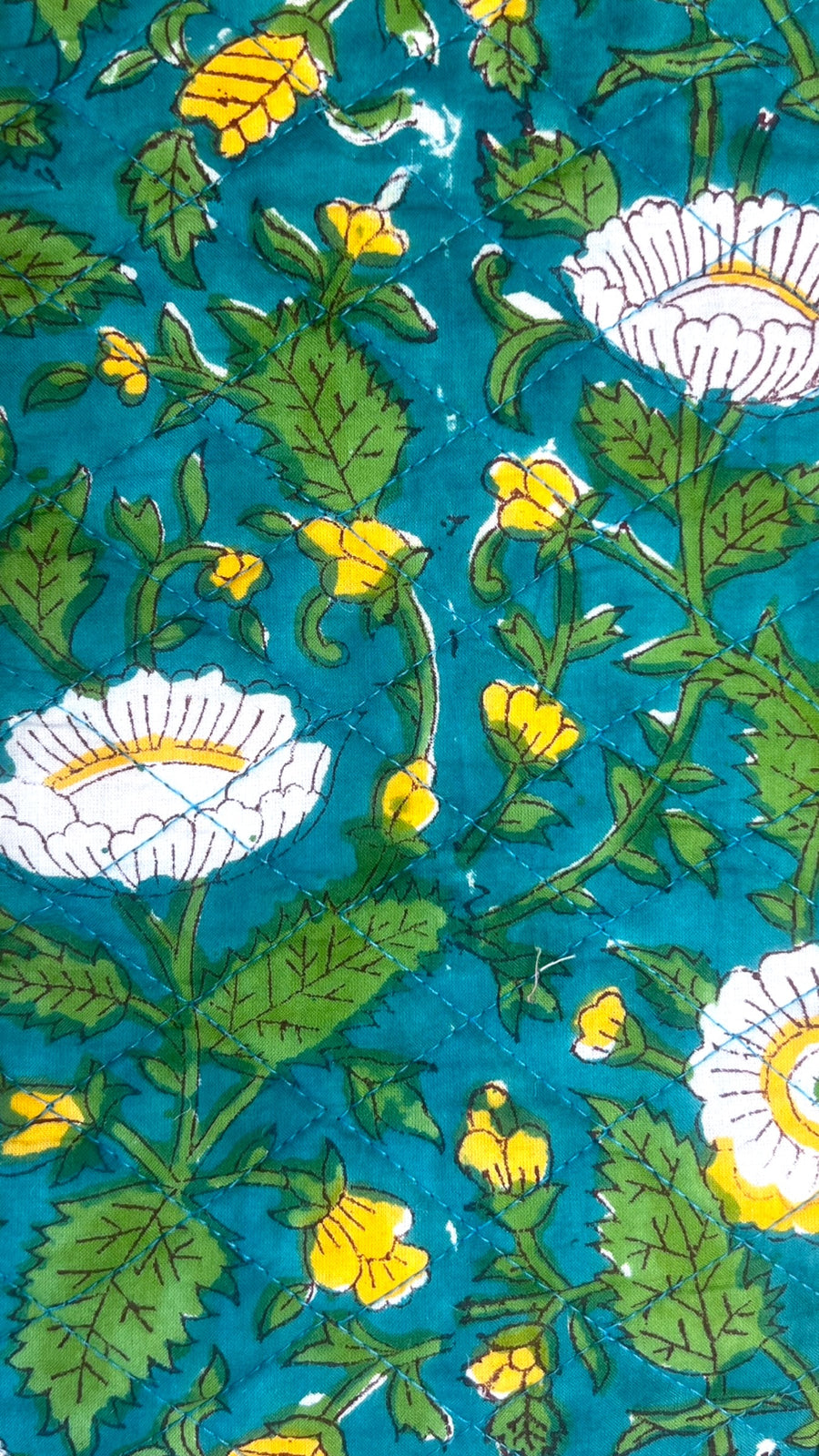 Quilted Pouches in Wildflower Wave
